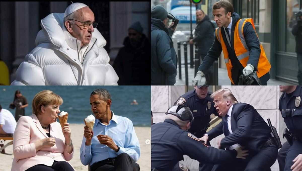 AI vs Reality: Face magnifier generated by artificial intelligence. Recognizing fakes.