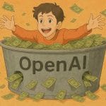 OpenAI ChatGPT : modèle économique non lucratif. Logo OpenAI, IA générative.