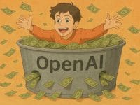 OpenAI ChatGPT : modèle économique non lucratif. Logo OpenAI, IA générative.