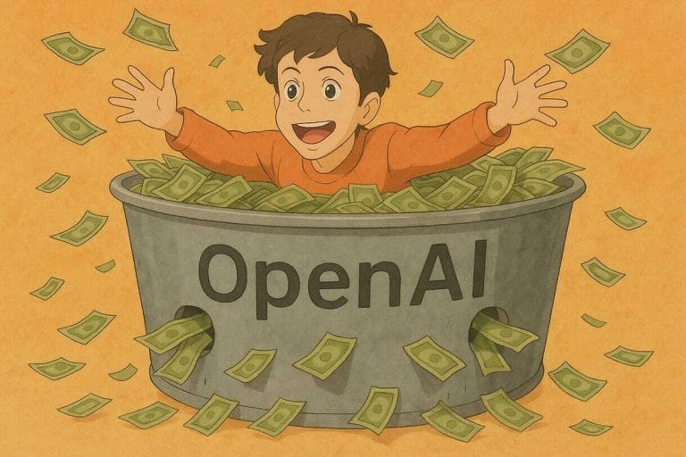 OpenAI ChatGPT : modèle économique non lucratif. Logo OpenAI, IA générative.
