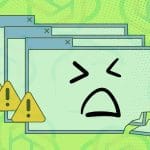 ChatGPT en panne : alternatives IA. Fenêtre d'erreur, visage triste, alertes. Solutions pour continuer sans interruption.