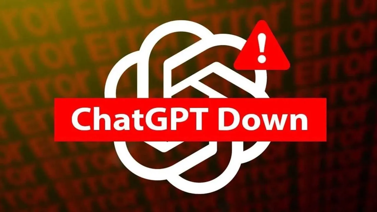 ChatGPT down: AI alternatives to stay productive. ChatGPT logo with alert.