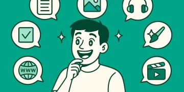 Optimisme ou pessimisme : illustration d'un homme pensant Ă divers sujets (web, image, etc.).