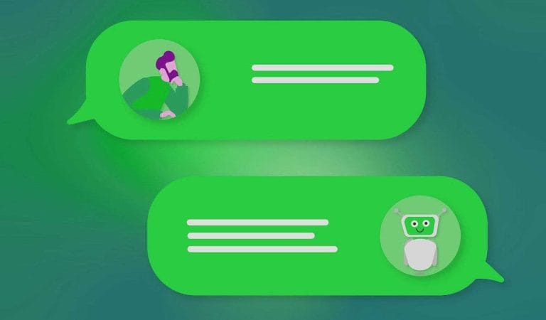 Create a chatbot: conversation between human and robot. Easy chatbot tutorial.