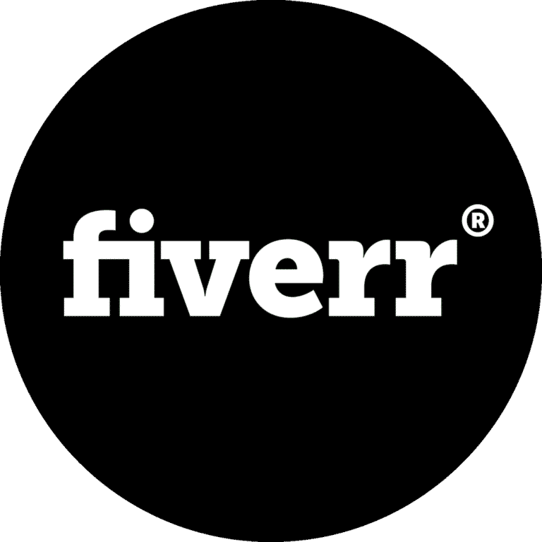 Logo Fiverr IA services. Freelance platform.