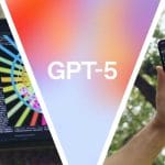 GPT-5 et IA gĂ©nĂ©rative : Code Python sur laptop, smartphone prenant photo. Ăvolution IA.