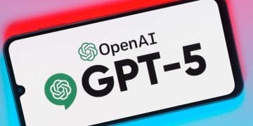 GPT-5 d'OpenAI sur écran de smartphone. IA, intelligence artificielle.