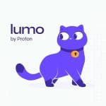 Logo Lumo, chatbot IA de Proton. Chatbot avec un chat violet et un cadenas, confidentialité et éthique garanties.