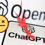 ChatGPT down? ChatGPT problems, solutions. OpenAI logo, dead emoji, red splash. Troubleshooting ChatGPT.