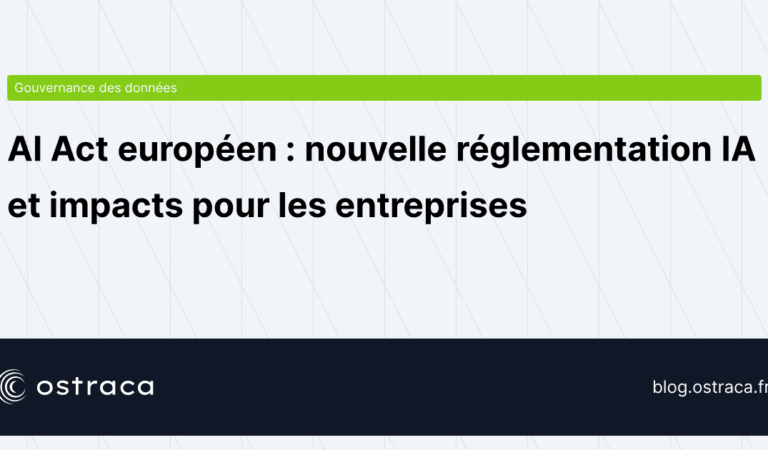 AI Act européen : nouvelle réglementation IA et impacts pour les entreprises. Gouvernance des données.