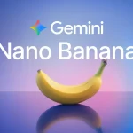 Gemini Nano Banana : image IA générée avec Adobe Firefly et Express. Banane jaune réaliste.
