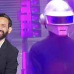 Cyril Hanouna et chroniqueur virtuel IA. Innovation et éthique à la télé.