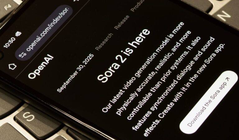 Sora 2 d'OpenAI sur smartphone. Accédez à l'IA générative de vidéos depuis la France. Téléchargez l'app Sora.