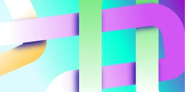 Colorful abstract illustration. Mistral AI concept, LangGraph, batch inference, cost reduction.