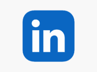 Logo LinkedIn. Réseau professionnel, carrière, recrutement, B2B.