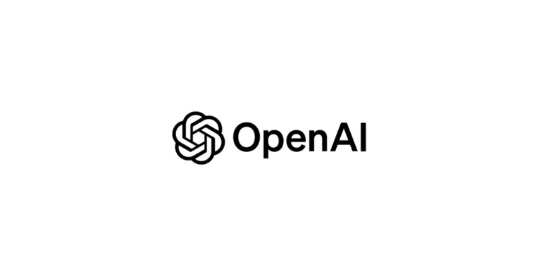 Logo OpenAI. Intelligence artificielle, technologie, recherche.