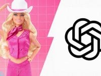 Barbie et OpenAI : collaboration Mattel. Image de Barbie cowgirl rose et logo OpenAI. Jeux et jouets innovants. #Mattel #OpenAI #Barbie