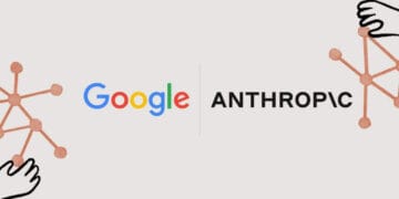 Google et Anthropic : collaboration IA. Illustration des logos Google et Anthropic, symbolisant un partenariat technologique. #IA #Google #Anthropic