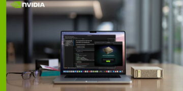 Nvidia DGX Spark sur bureau. Supercalculateur IA pour développer l'intelligence artificielle à la maison.