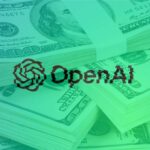 OpenAI valorisée à 500 milliards : piles de dollars, logo OpenAI. Finance & IA.
