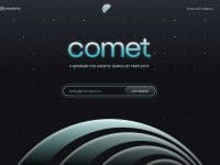Perplexity Comet : navigateur IA gratuit. Interface du navigateur Comet. Alternative à Google Chrome.