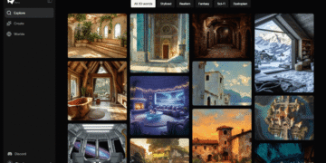 AI-generated 3D fantasy worlds from Marble Labs. Discover the revolution in 3D creation with artificial intelligence.