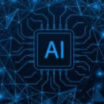 Concept IA : visage numérique, intelligence artificielle, technologie futuriste.