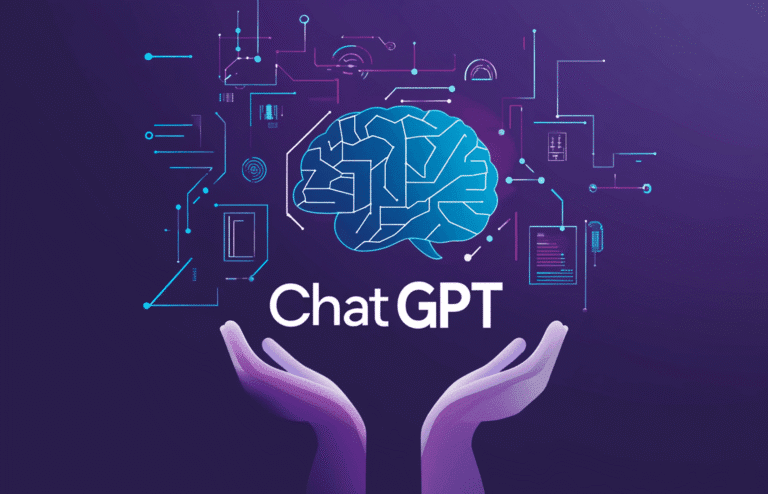 ChatGPT : Intelligence artificielle, cerveau numérique, mains tendues. Conseils et prompts GPT.