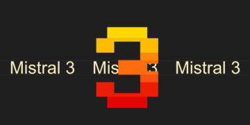 Logo Mistral 3: l'IA open source française avance. Ministral IA, innovation et technologie au service de la France.
