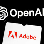 Photoshop integrated with ChatGPT: Icons from OpenAI and Adobe, representing collaboration for a "Super-App".